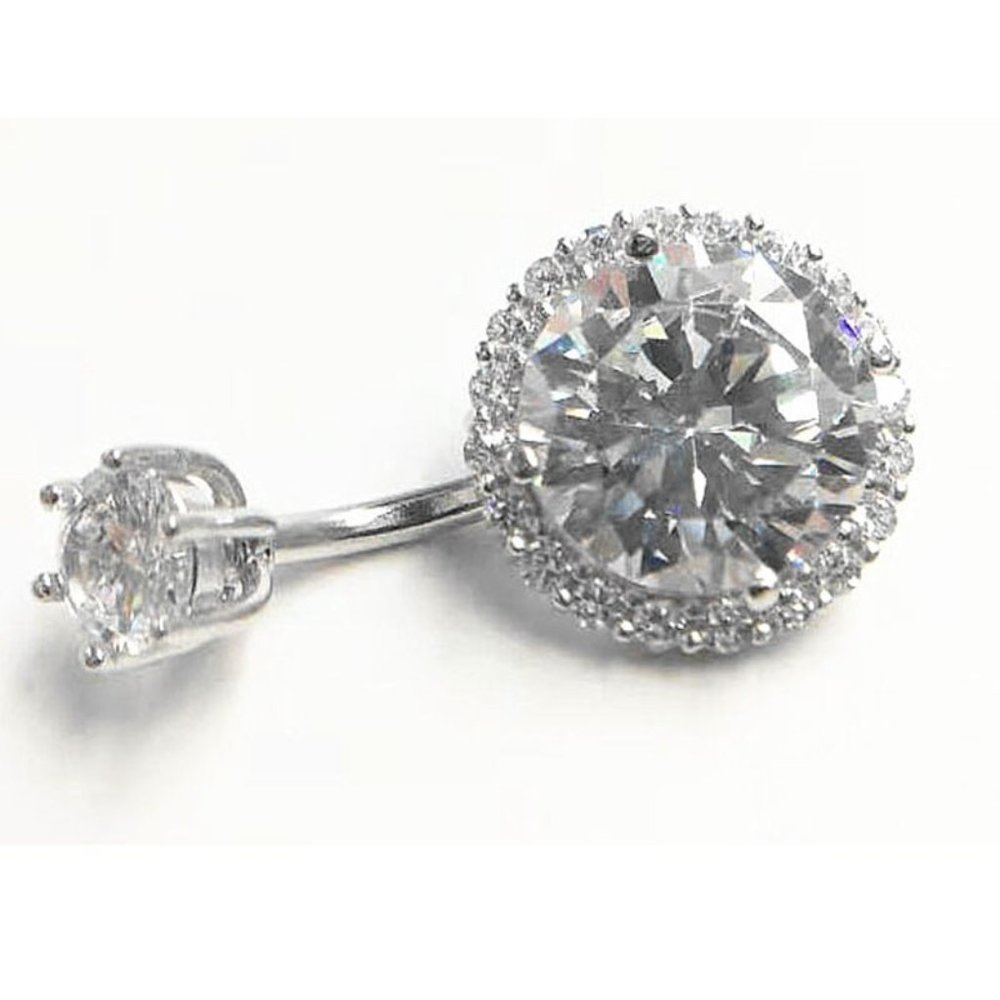Belly Button Ring Sterling Silver
